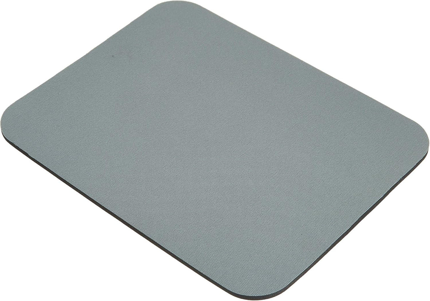 Belkin Rubber Fabric Mouse Pad, 8 x 9 in, Black | Non-slip rubber base, smooth fabric surface, desk accessory for office, home, and gaming setups