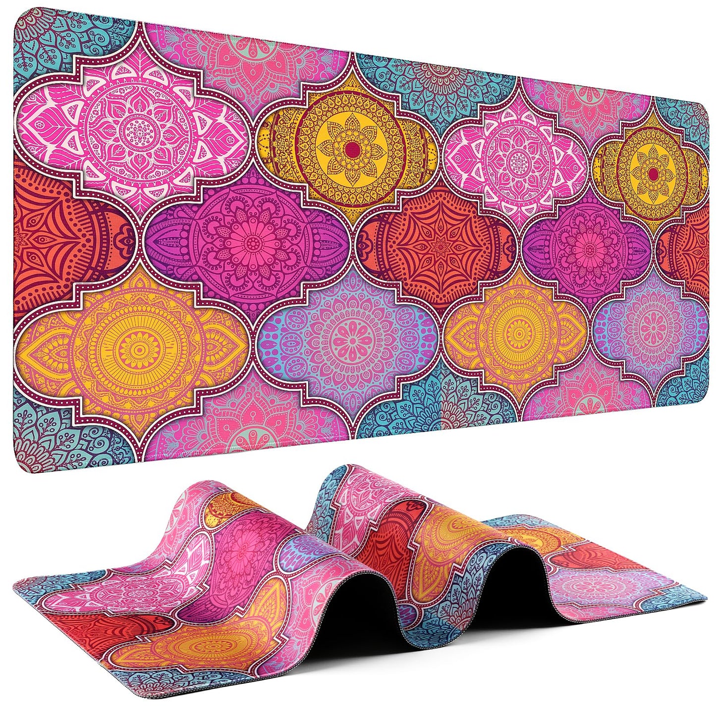 Mouse Pad Gaming - Desk Mat for Keyboard and Mouse - Large Mouse Pads for Desk, Gaming Mousepad with Non-Slip Base, Desks Pad (31.5" X 11.8") for Game, Office and Home