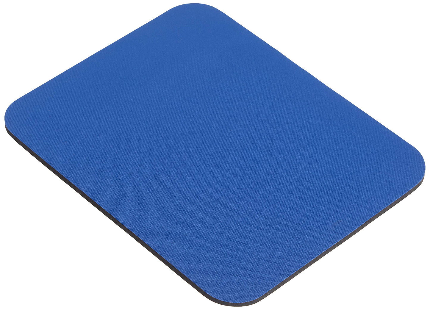 Belkin Rubber Fabric Mouse Pad, 8 x 9 in, Black | Non-slip rubber base, smooth fabric surface, desk accessory for office, home, and gaming setups