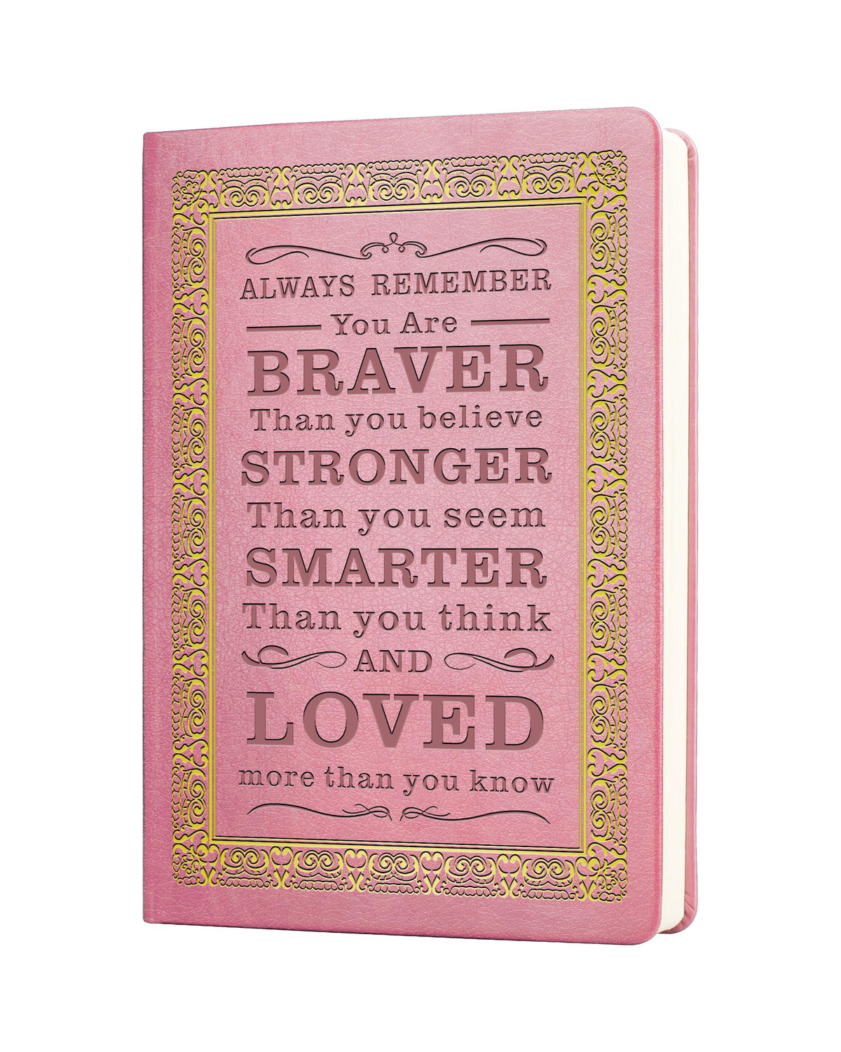 JOHSBYD Pink Journal for Women - A5 Lined Hardcover Notebook | and Diary for Teen Girls, 200 Pages 100GSM Bleedproof Paper, cute notebook for Travel, Work, School(Pink)